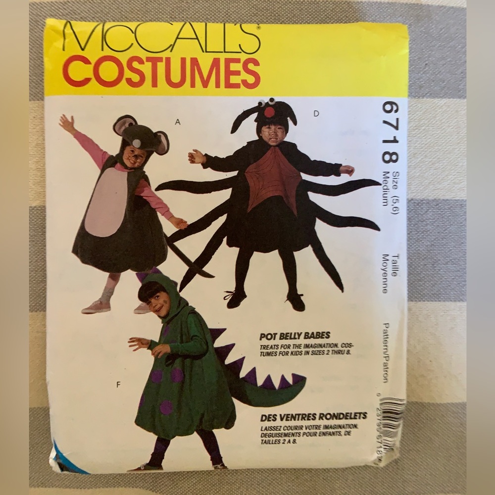 1990s Mc Calls Costume Sewing Pattern-Pot Belly Babes